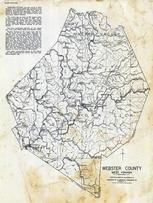 Webster County - Hacker Valley, Holly, Glade, Fork Lick, Webster Springs, West Virginia State Atlas 1933